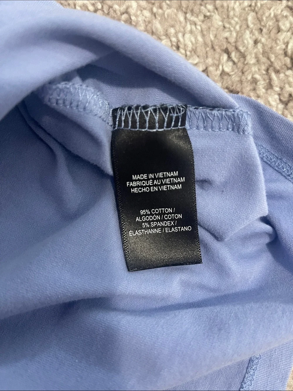Kenneth Cole Light Blue Short Sleeve Crew Tee - Picture 3 of 3